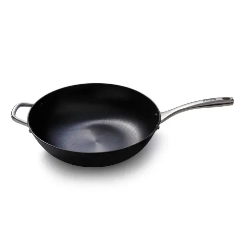 SKOTTSBERG Cast Iron 34 cm - patelnia / wok żeliwny na ognisko nieprzywierający