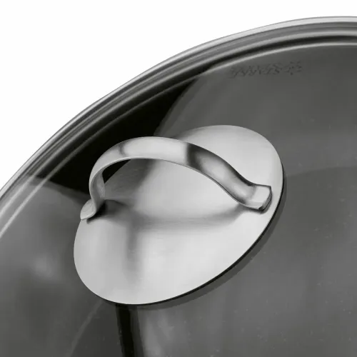 Patelnia na indukcję nierdzewna z pokrywką Starke Pro Varese 24 cm