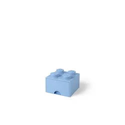 Lego 40051736 Pojemnik na klocki z szufladą 2x2 jasnoniebieski
