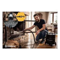Odkurzacz przemysłowy Humberg HM-405 do popiołu kominka pieca grilla 18L 1000W