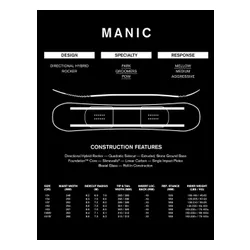 Deska snowboardowa Ride Manic Rental Wide 2026 - Długość (cm) - 161