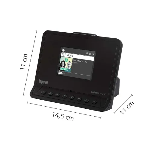 Radioodbiornik Imperial DABMAN i410 Radio FM, DAB+, Internetowe Wi-Fi Bluetooth Czarny