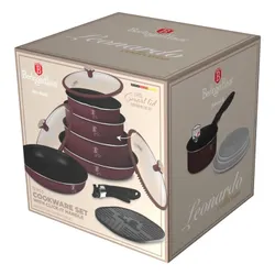 Zestaw patelni i garnków BERLINGER HAUS Leonardo Nordic BH-8418 (13 elementów)