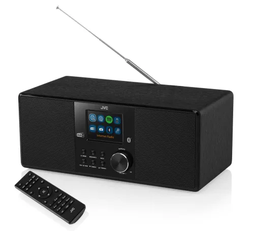 Radioodbiornik JVC RA-E981B Radio FM DAB+ Internetowe Bluetooth Czarny