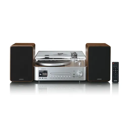 Gramofon Lenco MC-860WDSI Automatyczny Napęd paskowy Przedwzmacniacz Bluetooth Czarny