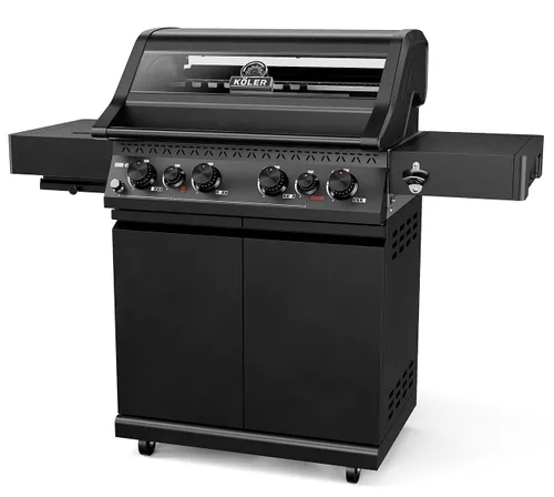 Grill gazowy KOLER Krone S1 Czarny 21.6 kW 73 x 46 cm