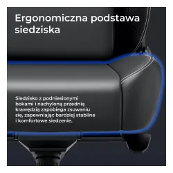 Fotel Anda Seat Kaiser 4 V2 XL Gamingowy do 150kg Tkanina Ciemnoszary