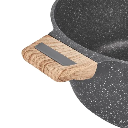 Garnek granitowy typu stone z pokrywką Konighoffer Fegato 6,2 l