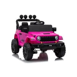 Auto Na Akumulator Jeep Rubicon 2X200W 24V Eva Skóra LED Pilot Radio MP3