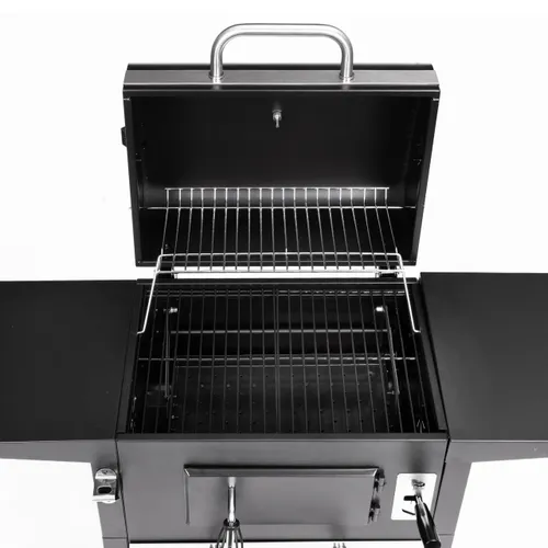 Grill węglowy ogrodowy z pokrywą regulacja rusztu termometr popielnik MultiGarden