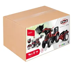 Traktor Na Pedały Dla Dzieci 3-6 Lat Do 50Kg Falk Valtra Przyczepa Łyżka Klakson
