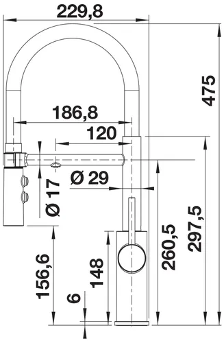 Bateria BLANCO Catris-S Flexo Filter 526705 Chrom
