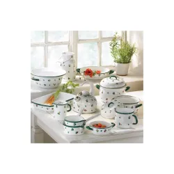 RIESS Country Gmundner Streublumen 2,5 l - garnek emaliowany z pokrywką