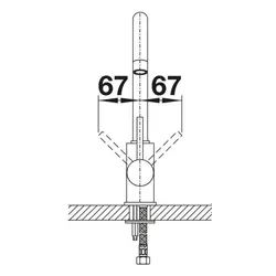 Bateria BLANCO Mida 526649 Czarny mat
