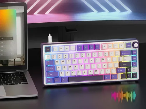 Klawiatura ROYAL KLUDGE R75 Blackberry Mousse K Silver Switch