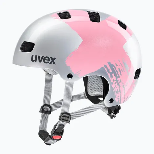 Kask dziecięcy UVEX Kid 3 silver/rose