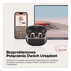 Słuchawki bezprzewodowe Soundpeats Engine4 Dokanałowe Bluetooth 5.3 Czarny