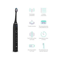 Szczoteczka soniczna TRUELIFE SonicBrush Clean70 UV Czarny
