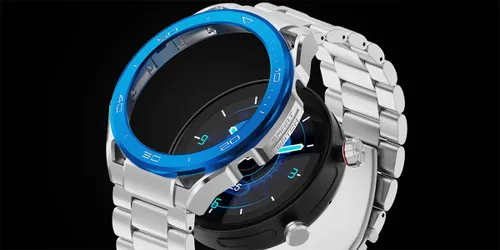 Smartwatch IMIKI Xplorer Oyster Srebrno-niebieski