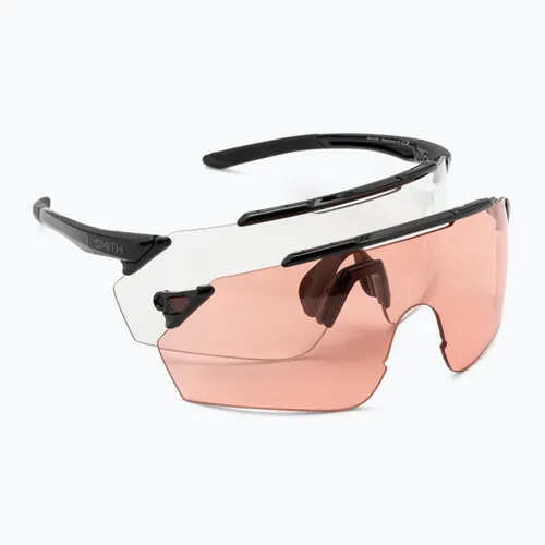 Okulary przeciwsłoneczne Smith Ruckus PivLock black/photochromic clear to grey/contrast rose