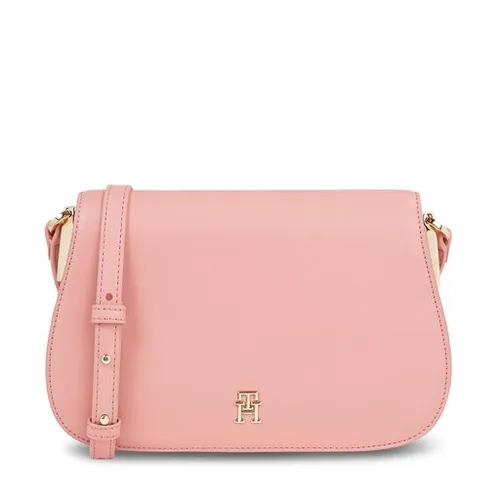 Geantă de mână Tommy Hilfiger Th Spring Chic Flap Crossover AW0AW15974 Roz