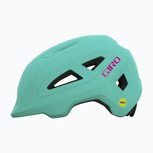 Kask rowerowy dziecięcy Giro Scamp II Jr matte screaming teal/bright pink