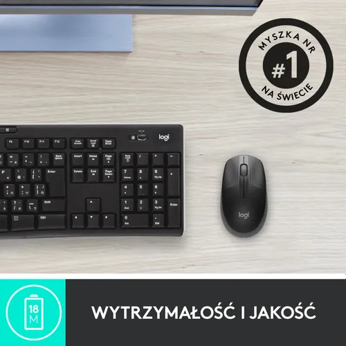 Myszka Logitech M190 Czarno-szary