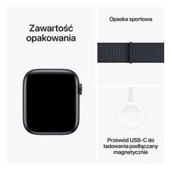 Apple Watch SE 2gen GPS + Cellular koperta 40mm z aluminium północ sportowa opaska atramentowy