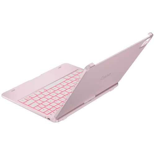 Etui na iPad Pro 11 cali TYPECASE Flexbook Touch Jasnoróżowy Klawiatura