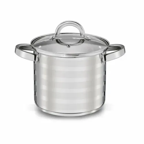 Garnek ze stali nierdzewnej z pokrywką TADAR PASKI 6,5 l