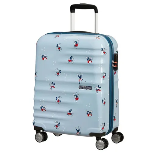 Walizka kabinowa American Tourister Wavebreaker Disney - Minnie Darling Blue