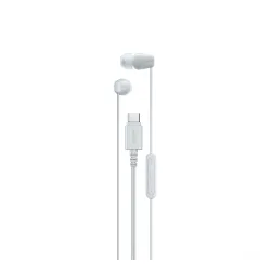Słuchawki przewodowe Sony IER-EX15C Dokanałowe USB-C Biały