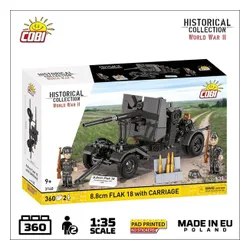 8.8 cm FLAK 18 z wózkiem transportowym