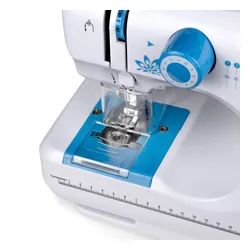 Maszyna do szycia ŁUCZNIK Mini Blue + osłonka na palce i akcesoria