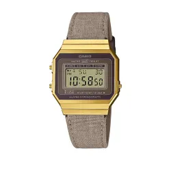 Casio Vintage A700WEGL - 5aef Beige / Gold Saati