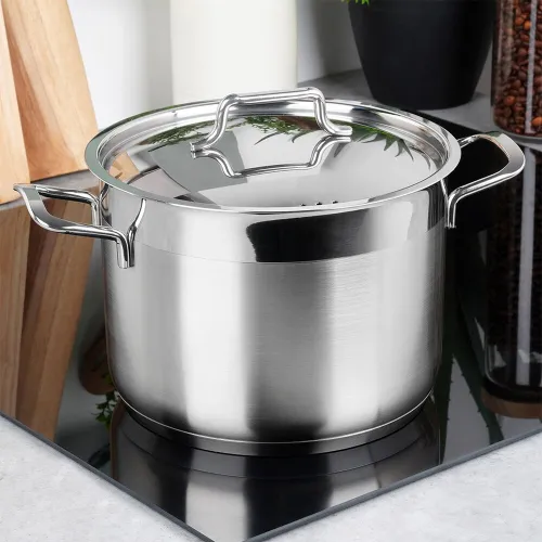 Garnek stalowy z pokrywką ANETT 20 cm, 4,6 l