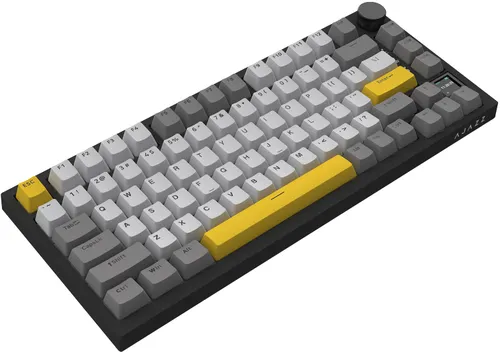 Klawiatura AJAZZ AK820 Pro RGB Hot Swap Flying Fish Switch Czarno-szaro-żółty