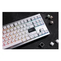 Klawiatura mechaniczna MCHOSE GX87 Ultra Vintage White Srebrny