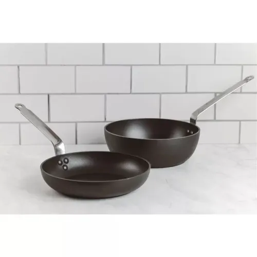 DE BUYER Choc Intense 28 cm czarna - patelnia / wok nieprzywierający