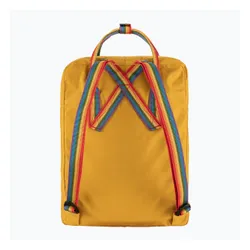 Plecak miejski Fjällräven Kanken Rainbow 16 l ochre/ rainbow pattern