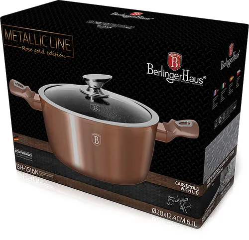 Garnek BERLINGER HAUS Rose Gold BH-1516 28 cm