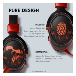 Słuchawki bezprzewodowe z mikrofonem Lexip Game of Thrones - Targaryen - Multiplatform Wireless Headset