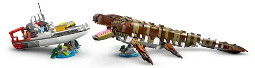 LEGO 76974 Jurassic World Misja na łodzi i model mozazaura