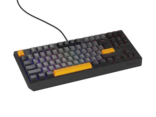 Klawiatura mechaniczna Genesis Thor 230 TKL Naval Blue Negative US RGB Outemu Panda Szary