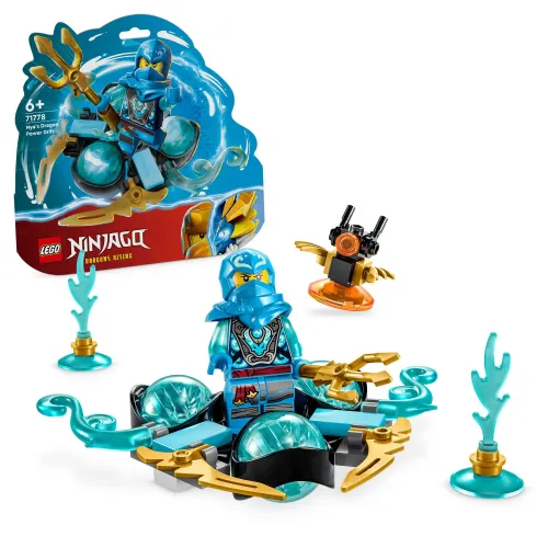 LEGO 71778 NINJAGO Smocza moc Nyi — driftowanie spinjitzu