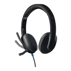 Słuchawki przewodowe z mikrofonem Logitech H540 Headset USB Nauszne Czarny