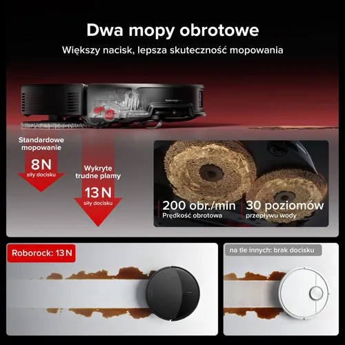 Robot sprzątający ROBOROCK Saros 20 Czarny