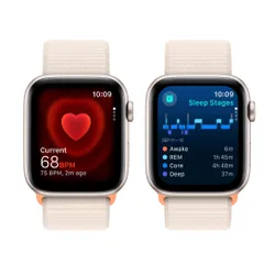 Apple Watch SE GPS + сотовый 40 мм алюминиевый лунный светящийся / лунный светящийся Спортивный ремешок