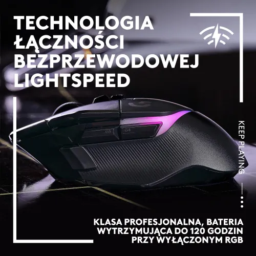 Myszka gamingowa Logitech G502 X Plus - czarny