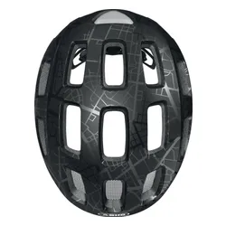 Kask rowerowy ABUS Youn-I 2.0 Street Art Czarny Dla Dzieci (rozmiar S)